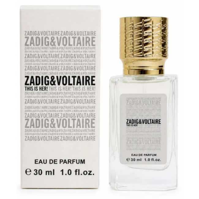 Мини-парфюм 30 мл ОАЭ Zadig & Voltaire This is Her
