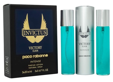 Набор Мини 3x20 мл - Paco Rabanne Invictus Victory Elixir