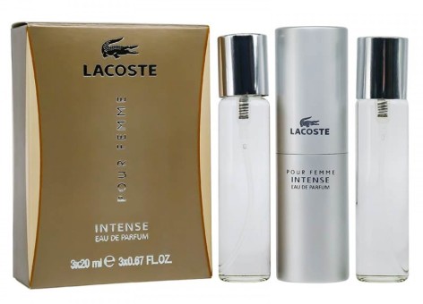 Набор Мини 3x20 мл - Lacoste Pour Femme Intense Набор Мини 3x20 мл - Lacoste Pour Femme Intense