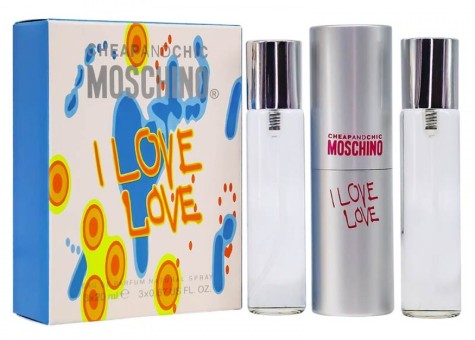 Набор Мини 3x20 мл - Moschino Cheap & Chic I Love Love