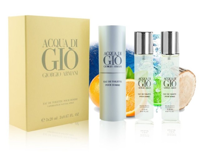 Giorgio Armani "Acqua di Gio Pour Homme" - Набор Мини 3x20 мл