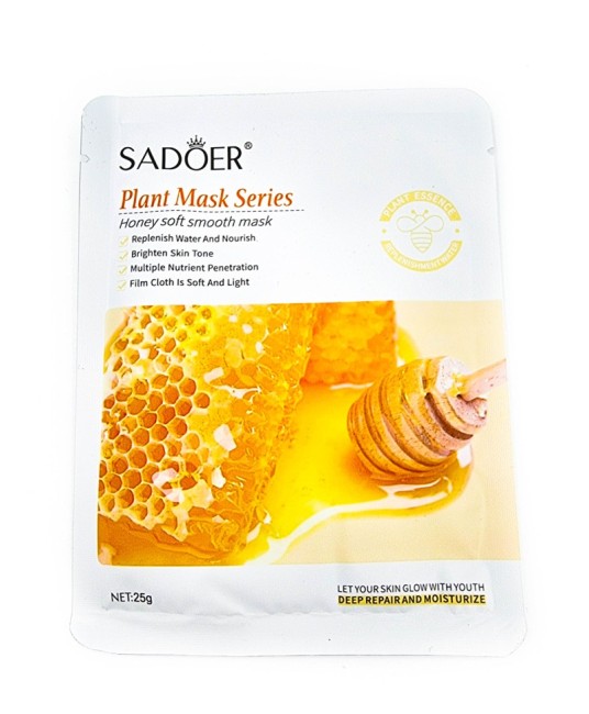 Тканевая маска с медом Sadoer Plant Mask Series Honey Soft Smooth Mask
