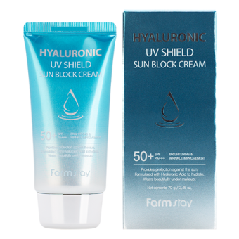 Солнцезащитный крем FarmStay Hyaluronic UV Shield Sun Block Cream SPF50+ PA+++ 70 g