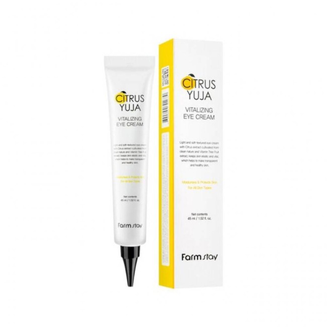 Крем для кожи вокруг глаз с экстрактом юдзу FarmStay Citrus Yuja Vitalizing Eye Cream 45 ml