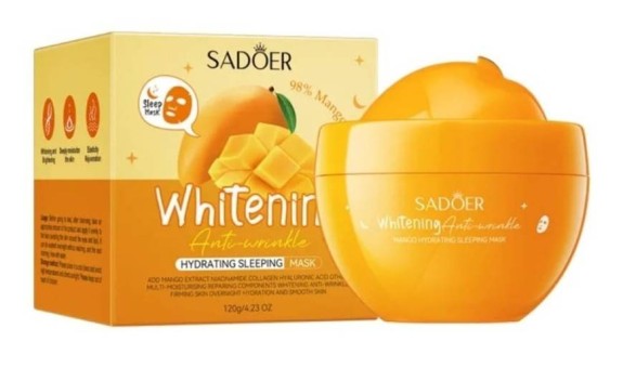 Ночная маска для лица с экстрактом манго Sadoer Whitening Anti-Wrinkle Hudrating Sleeping Mask Mango 120 g