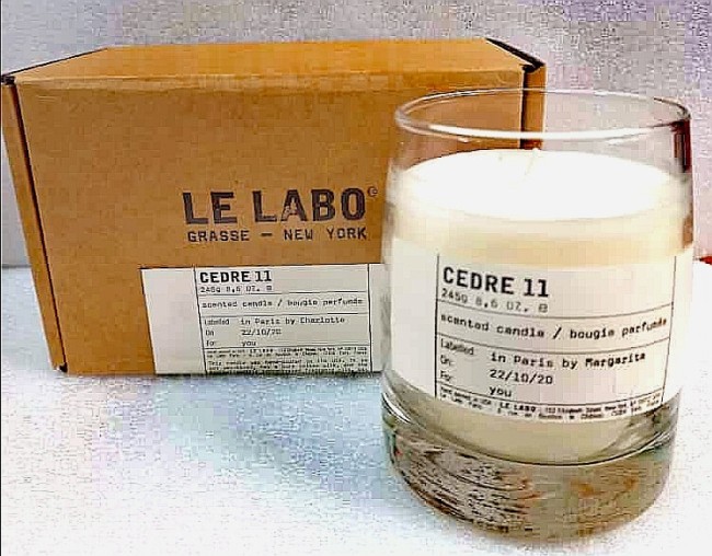 Свеча ароматическая парфюмерная La Lebo Cedre 11