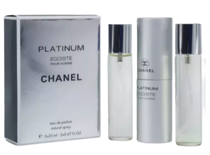 Набор Мини 3x20 мл - Chanel Egoiste Platinum Набор Мини 3x20 мл - Chanel Egoiste Platinum