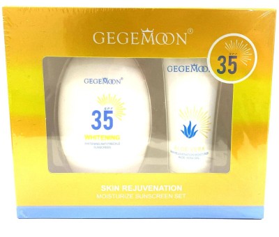 Набор 2 в 1 солнцезащитный крем и гель для лица и тела Gegemoon Sunscreen Set SPF35