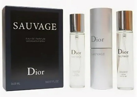 Christian Dior "Sauvage" - Набор Мини 3x20 мл