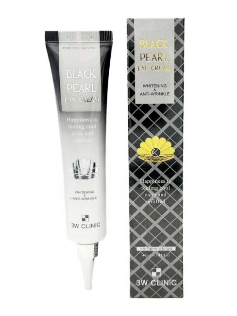 Крем для кожи вокруг глаз с черным жемчугом 3W Clinic Black Pearl Eye Cream 40 мл Крем для кожи вокруг глаз с черным жемчугом 3W Clinic Black Pearl Eye Cream 40 мл