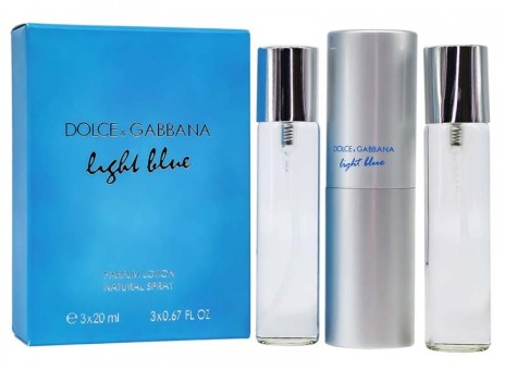Набор Мини 3x20 мл - Dolce & Gabbana Light Blue Pour Femme