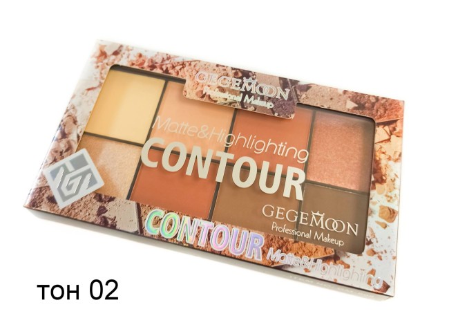 Палетка для контуринга лица Gegemoon Matte & Highlighting Contour