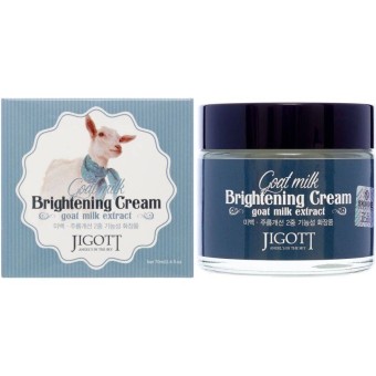 Отбеливающий крем с экстрактом козьего молока Jigott Goat Milk Whitening Cream 70 ml